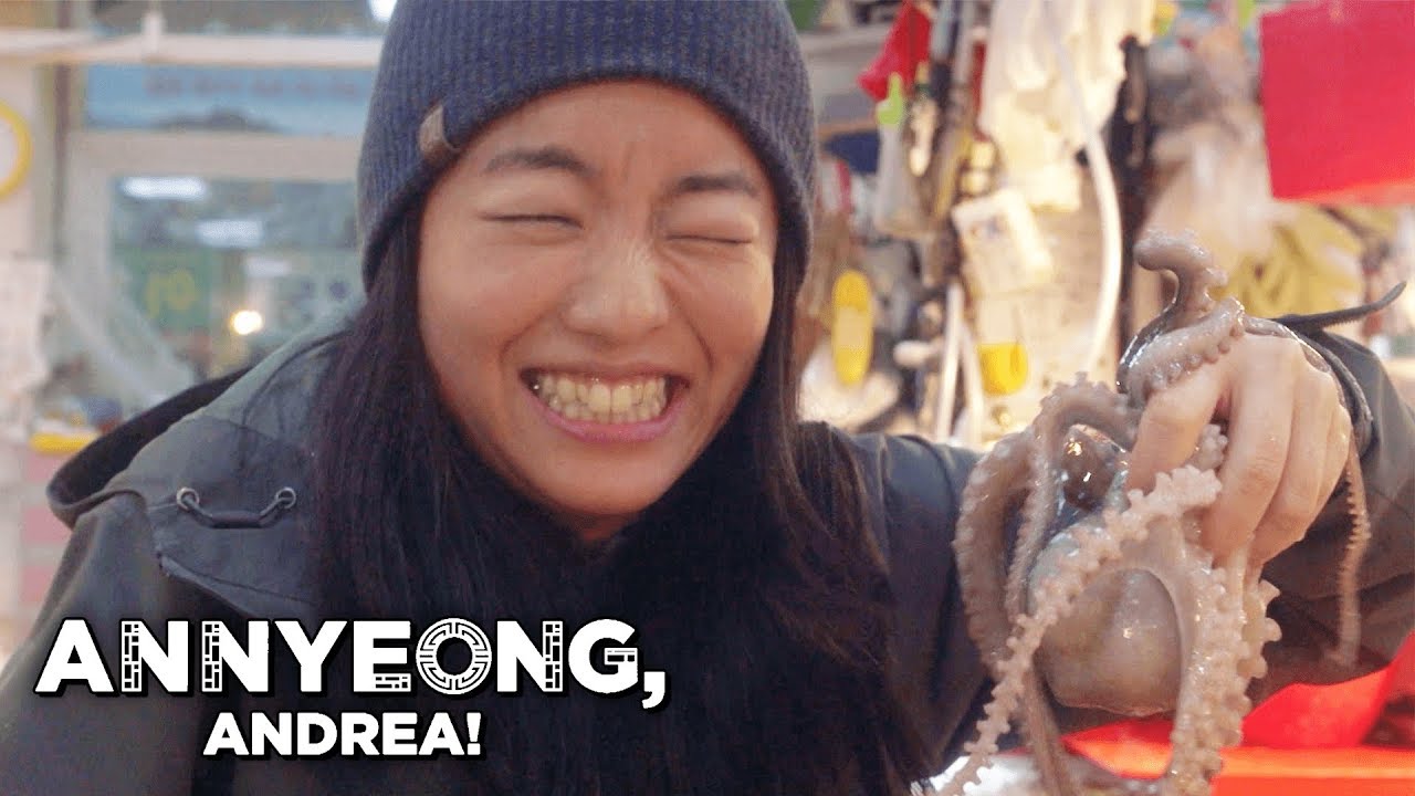 pyeongchang tofu house berkeley Live Octopus Eating and Other Food Delicacies in Korea | Annyeong, Andrea!