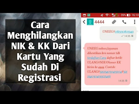 Cara Buang Nomor Nik Dan Kk Dari Kartu Perdana Xl Youtube