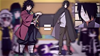 Hashiras React Giyuu As Sasuke 11? No Canon Ships-