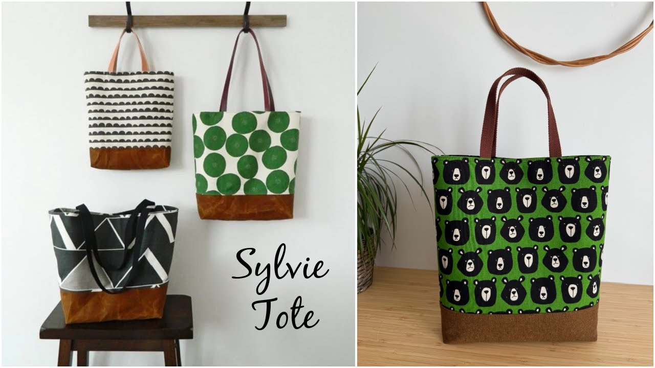 SYLVIE TOTE - Classic, stylish tote bag in three sizes. Beginner friendly sewing project. #sewing
