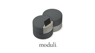 moduli / modular ottoman storage system, double ottoman with tablet holder accessory