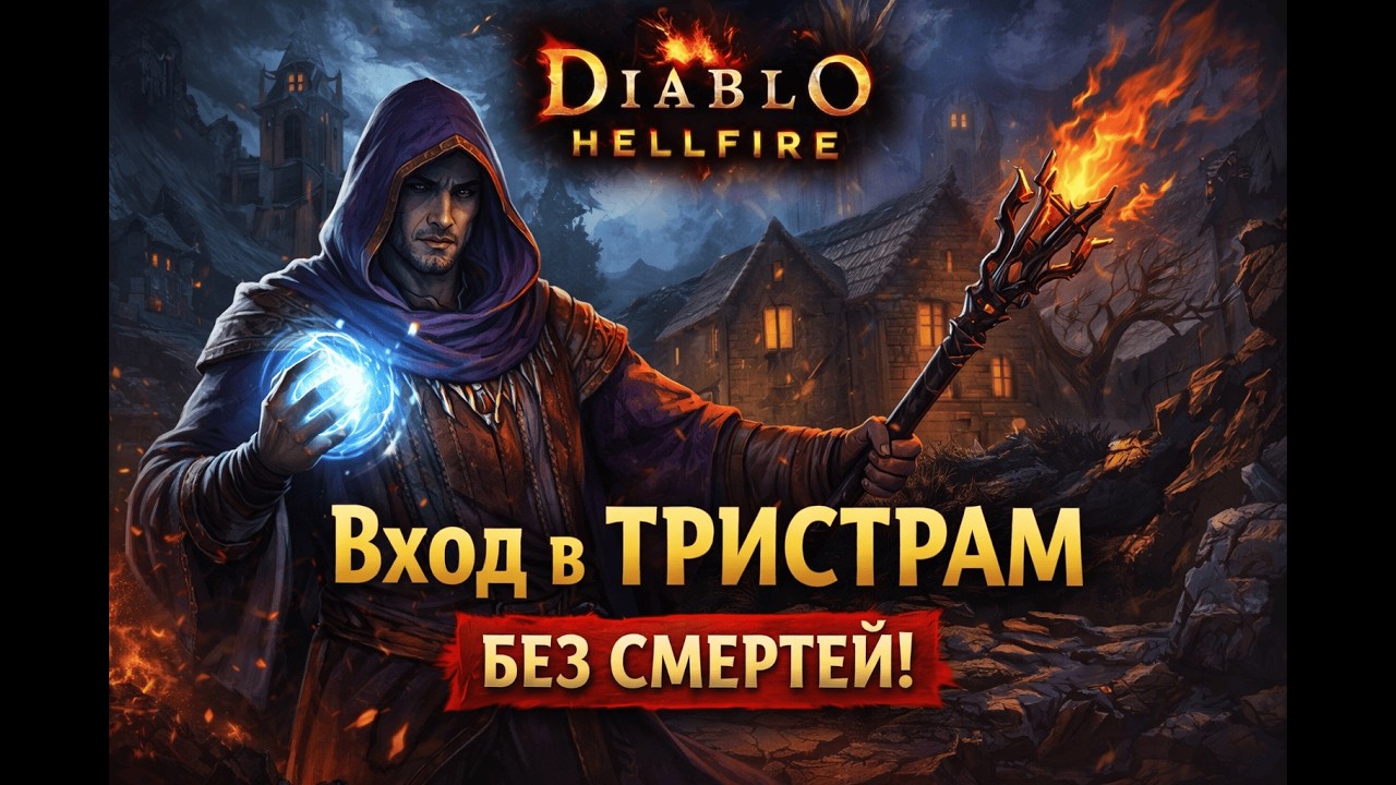 Diablo Hellfire #1 — Sorcerer (Normal) | Вход в Тристрам — Без смертей