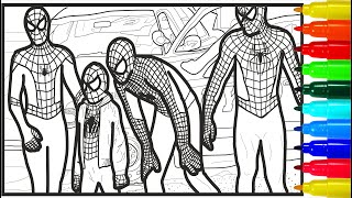 Spiderman Team Coloring pages