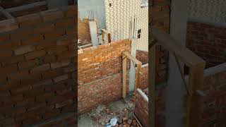 4 inch brick wall laying #youtubeshorts #shorts #ytshorts #youtube #yt #short #trending #explore