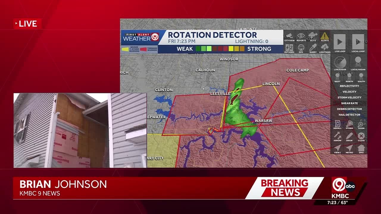 Homes damaged in Belton, Missouri, after Friday tornado - YouTube