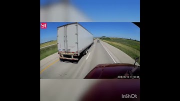 Crazy Volvo wrong way on ramp.