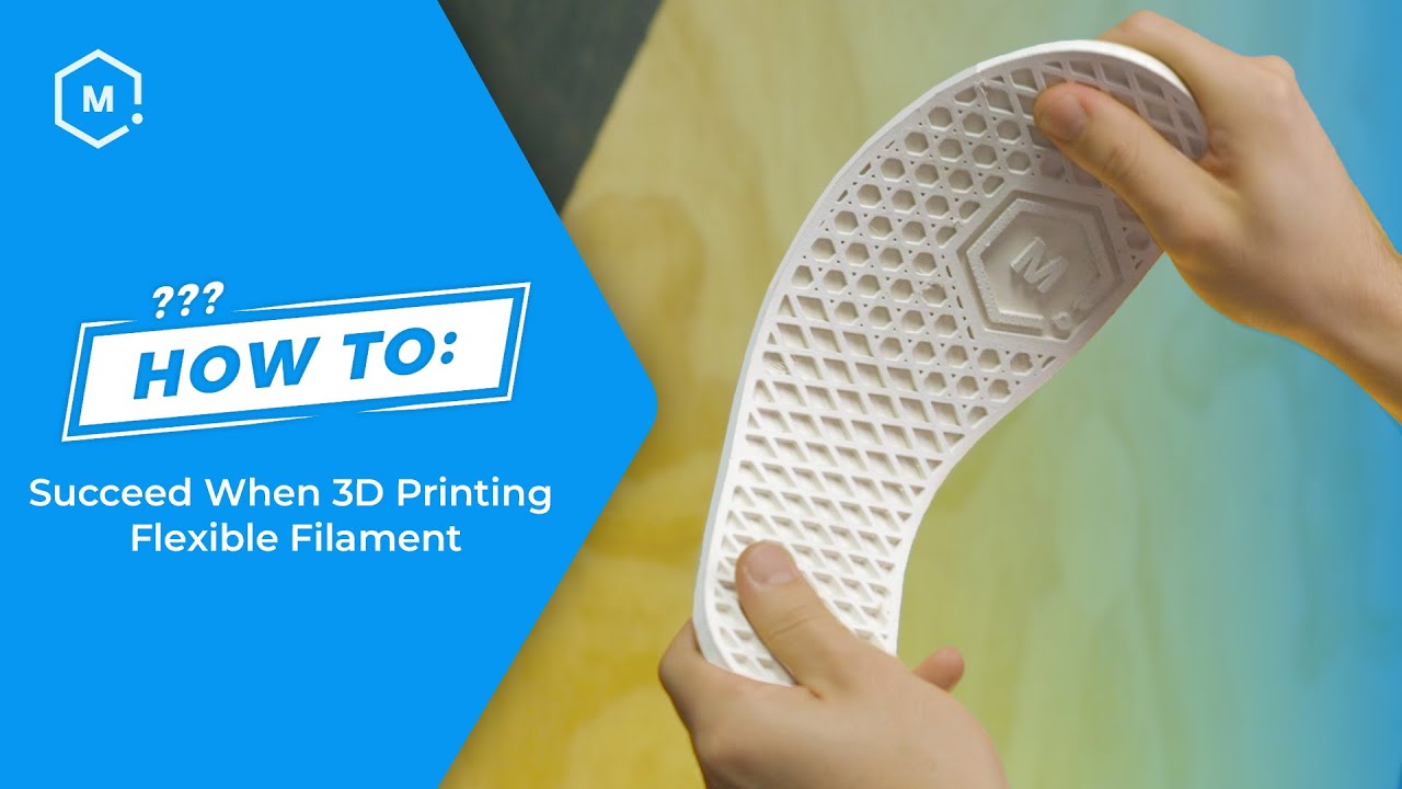 Enten Van Vertrek naar How To Succeed When 3D Printing Flexible Filament - YouTube