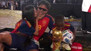 Lamine Yamal Celebrates World Cup with His Little Brother & Girlfriend ❤️🏆