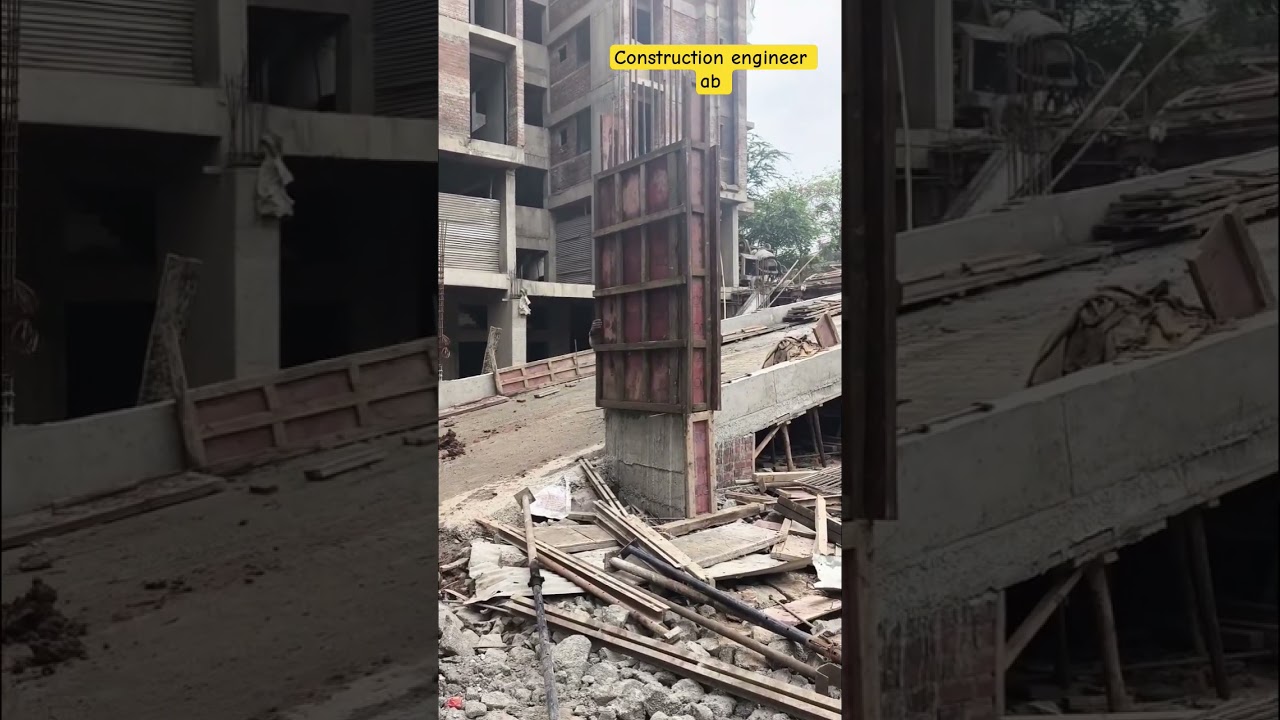 Column Shuttering Removing Process 💪 | Civil Site Work 