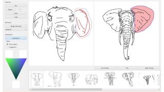 DrawFromDrawings: 2D Drawing Assistance via Stroke Interpolation with a Sketch Database (TVCG 2017)