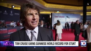 Tom Cruise earns Guinness world record for stunt