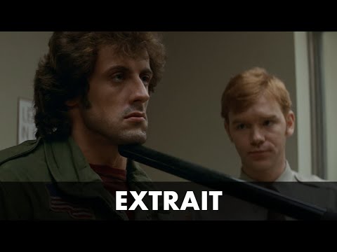 RAMBO - RAMBO arrêté par le shérif Will Teasle - Sylvester Stallone, Brian Dennehy et Jack Starrett