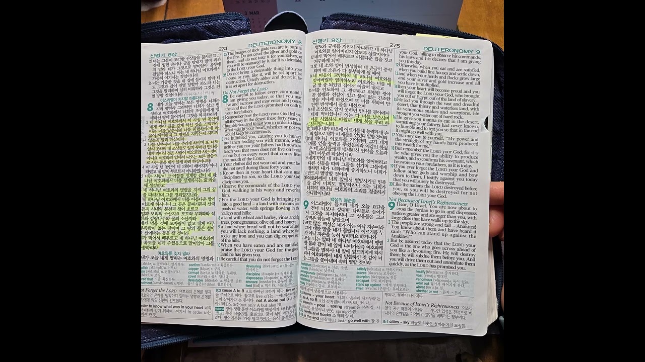 리딩지저스 성경통독 6주 2일차 - 신명기 7-12장