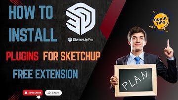 How To Install Plugins For Sketchup pro 🤔🤨. #sketchup #extensions #viralvideo