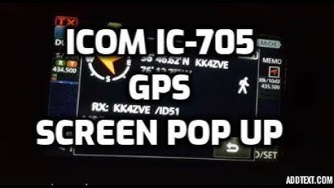 Icom -IC 705 -GPS Dstar