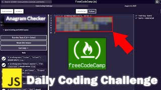 Celebrity JavaScript Daily Code Challenge 8/16/25 - FreeCodeCamp Profile