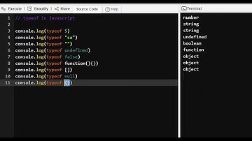 TypeOf Operator in Javascript | Javascript Interview Question