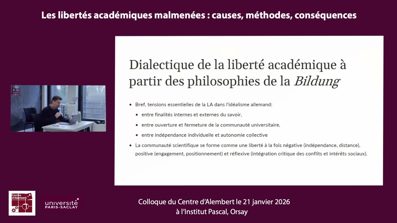 La dialectique de la liberté académique et de ses contraintes. Pour un modèle en spirales