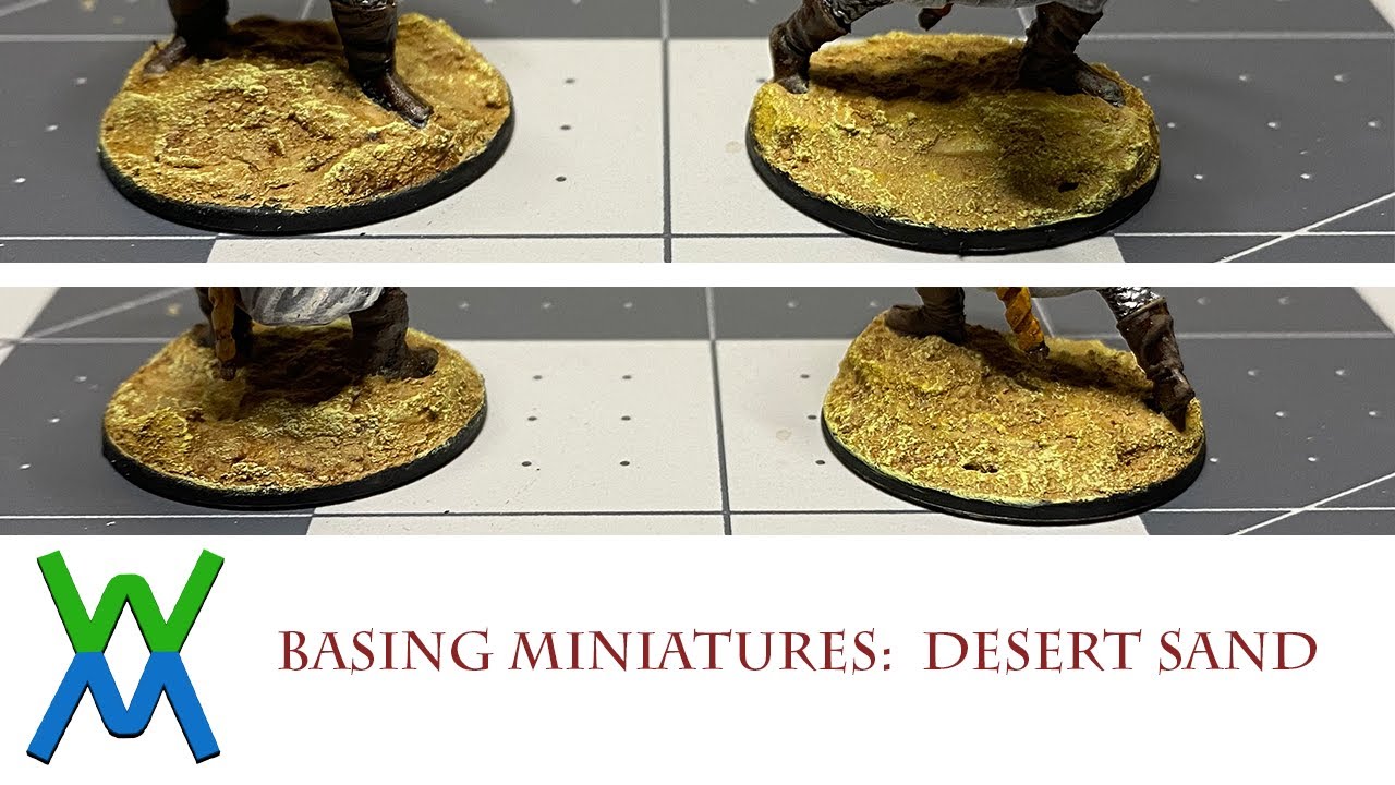 Basing Miniatures with Sand (Quick Method) - Tangible Day