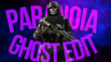 CALL OF DUTY GHOST X PARANOIA || 4K EDIT
