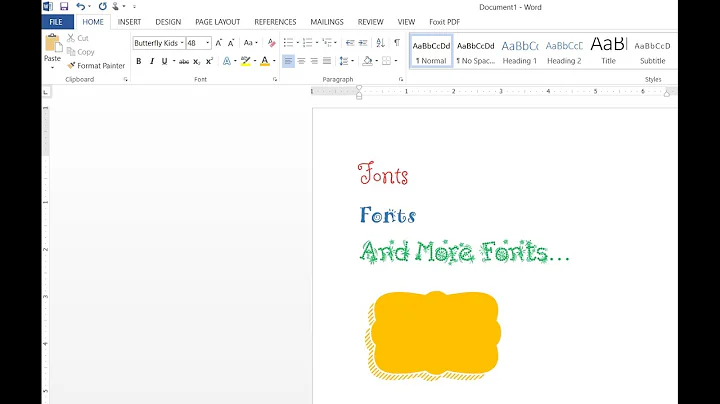 Searching fonts, installing fonts and using symbols