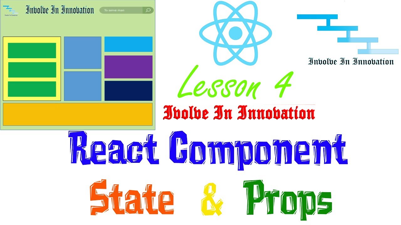 React Component, State and props - React Lesson 4 - YouTube