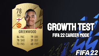 Mason Greenwood Growth Test! FIFA 22 Career Mode