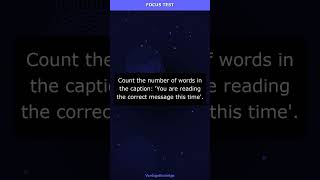 👁️ Focus test — did you catch it? | Count the number of words in the caption: 'You are re... #Sho
