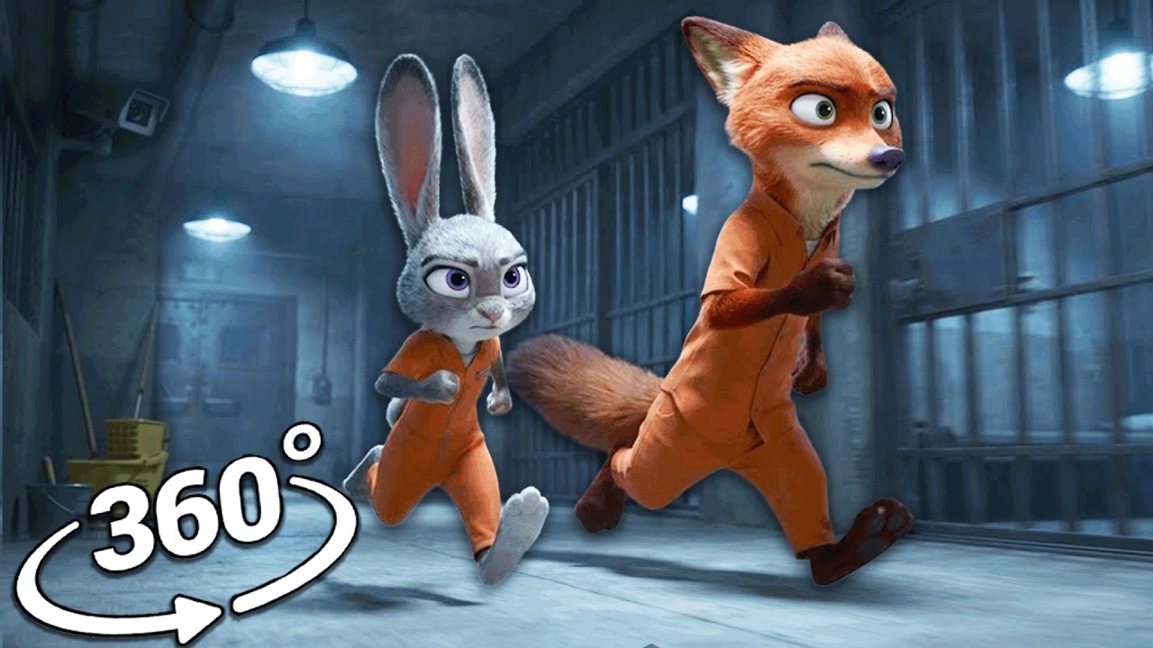 Zootopia: Judy Hopps and Nick Wilde Prison Break | 360° VR