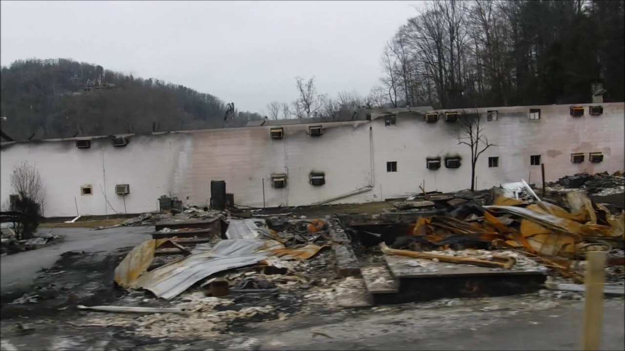Gatlinburg Fire Aftermath Chalet Village, Ski Mountain rd, Wiley