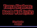 Tanya stephens  boom wuk lyrics raw