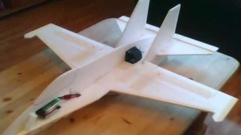 RC F-18 6mm Depron built Jet from scratch.