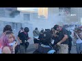 Protesters Throw Concrete at DHS Agents as Tear Gas Deployed Outside LA Detention Center