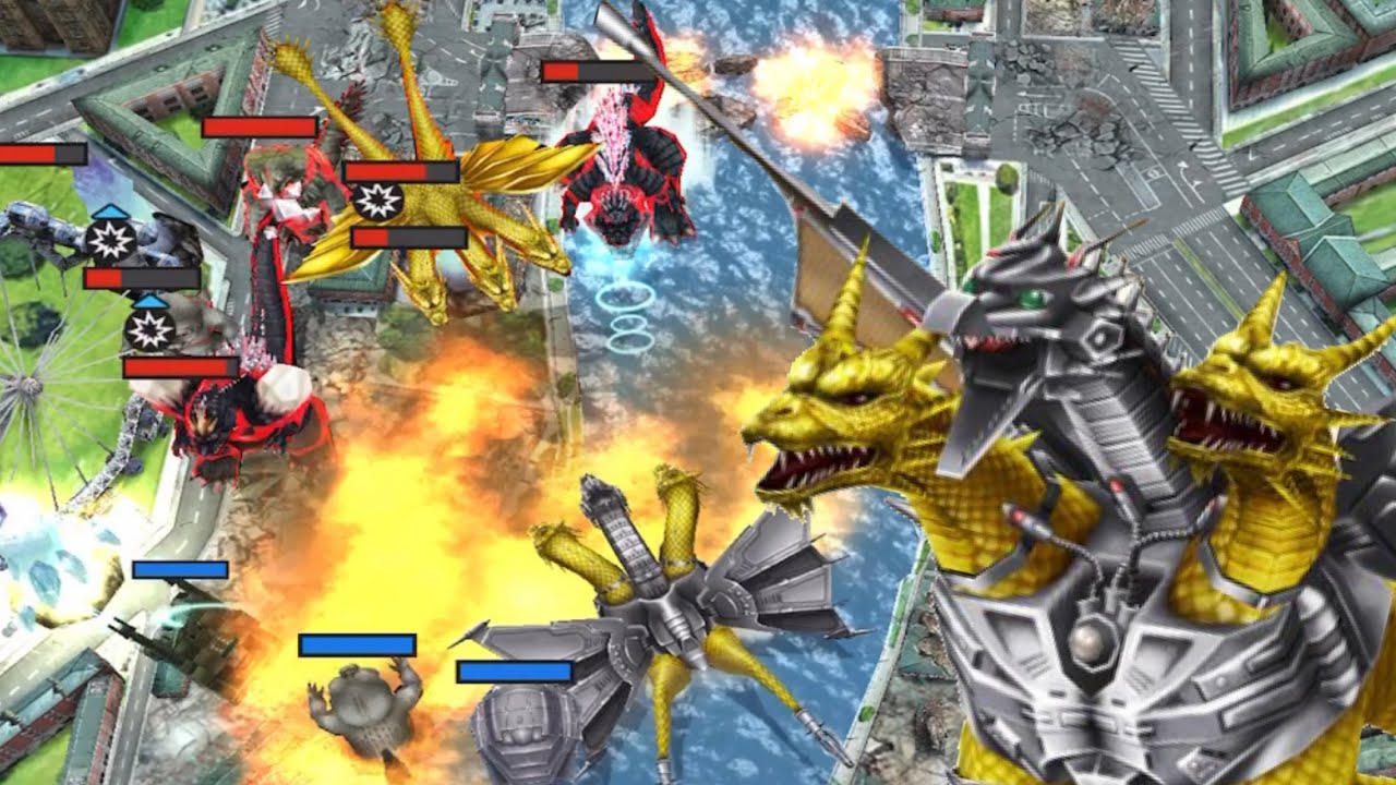MECHA-KING GHIDORAH LEADER GAMEPLAY! NEW LEADER UNIT! | GODZILLA: BATTLE LINE GAMEPLAY! (IOS)
