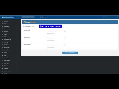 PHP Cam Script (v4) - Credentials
