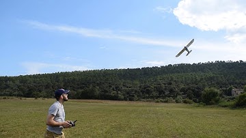 Flite test Simple Cub Scratch build maiden flight