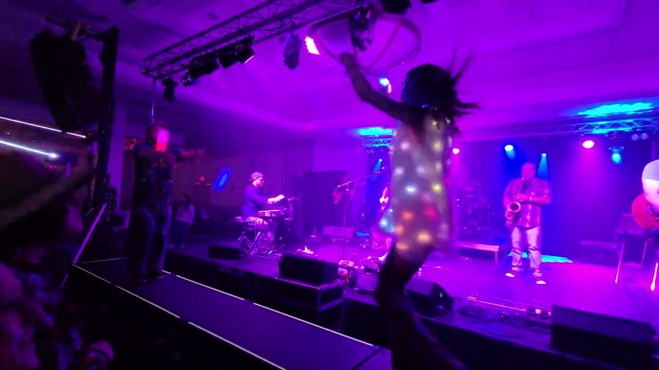 LED Poi Performance with Live Band IFDAKAR at Ice Dance Music Festival | Appleton WI Flow Arts