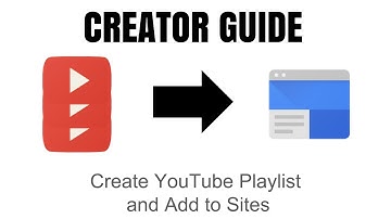 Create and Add a YouTube Playlist to the New Google Sites