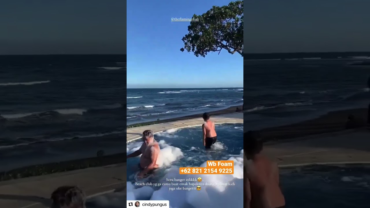 Foam Party at Flamingo Beach Club Bali 