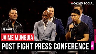 Jaime Munguia REACTS To Canelo Defeat | Post Fight Press Conference