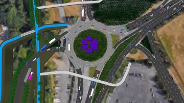 Signalized Roundabout in VISSIM