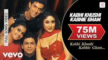 Kabhi Khushi Kabhie Gham Full Video - Title Track | Shah Rukh Khan | Lata Mangeshkar