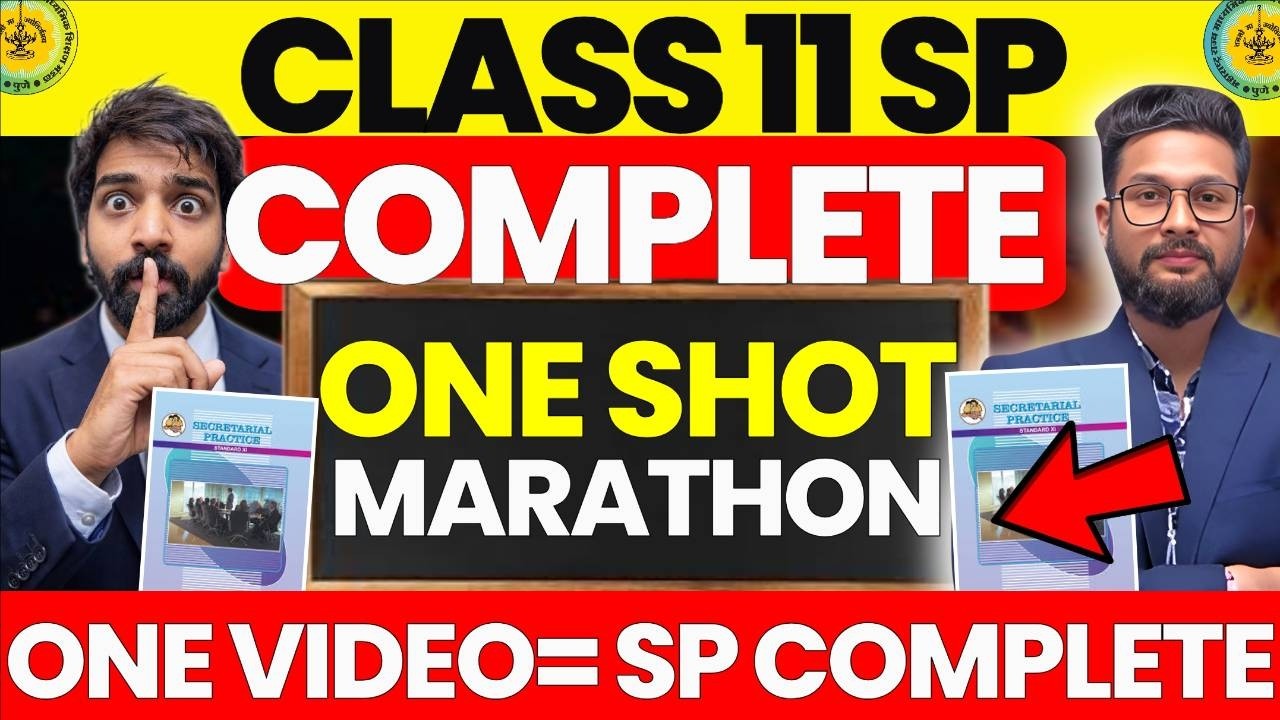 11th SP One Shot Complete Marathon | 11th SP Complete Book Revision in 1 Video | JR College |