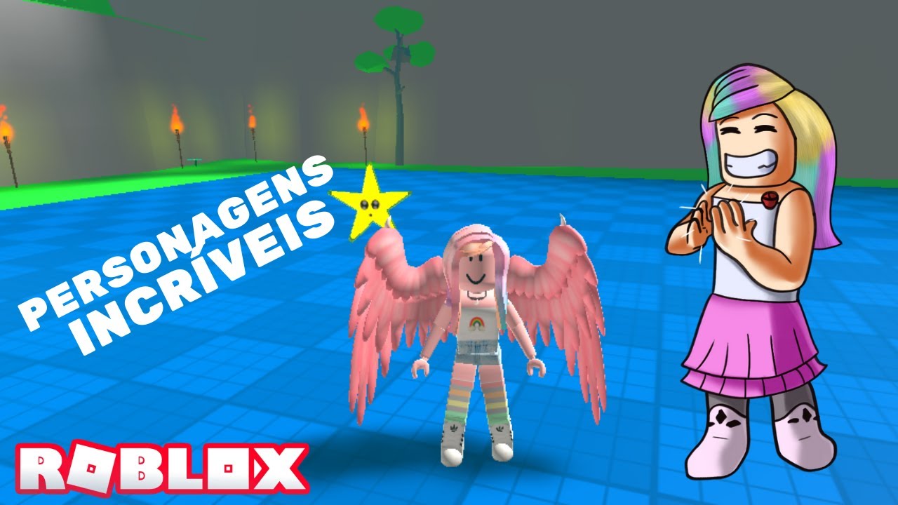 Cartela Roblox 12 Personagens E Construção