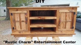 Today I will be building my "Rustic Charm" entertainment center, and will be showing the entire process so you can follow along and 