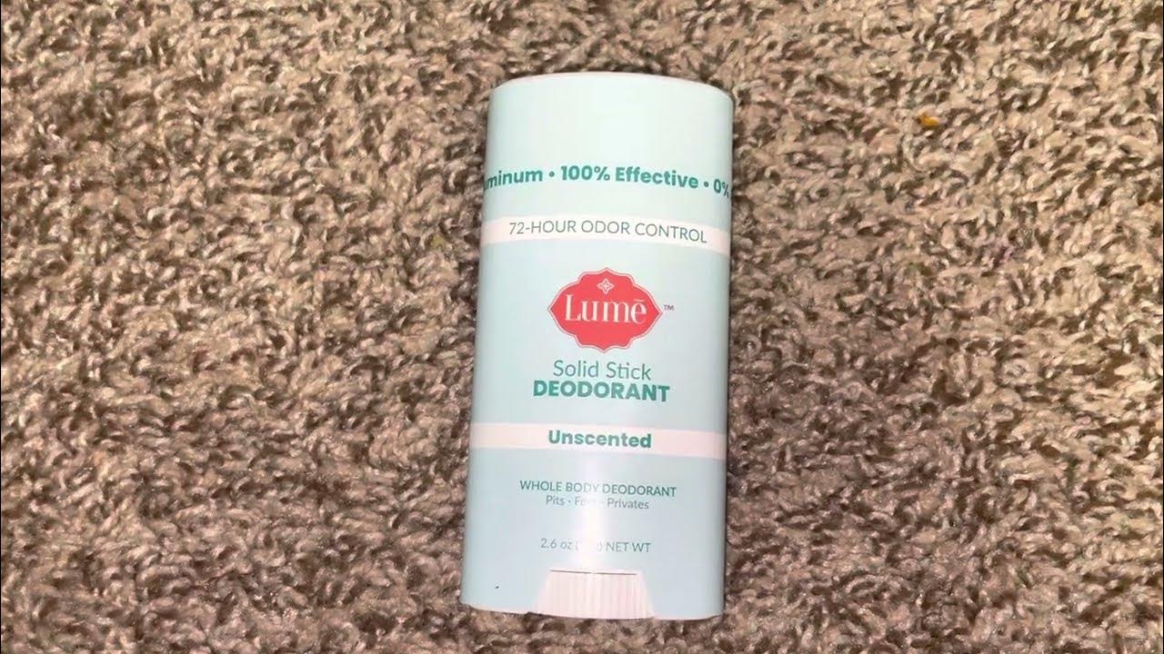 Lume Unscented Deodorant Review Does it Work? YouTube