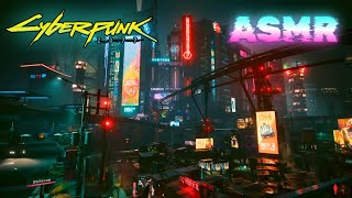 Cyberpunk 2077 ASMR 🌃 Going for a walk in Night City 🌃 SUPER CLOSE Ear to Ear Whispers