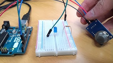 Arduino Wno 로 MQ-2 가스센서를 사용해 가스 감지시 LED 점등시키기