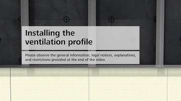 StoVentec Glass rainscreen cladding facade - Installing the ventilation profiles