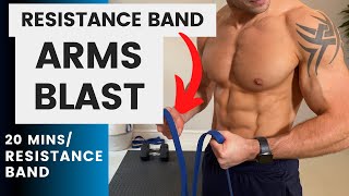 BAND ARMS BLAST! Build Serious Muscle at Home in 20 mins | #CrockFit